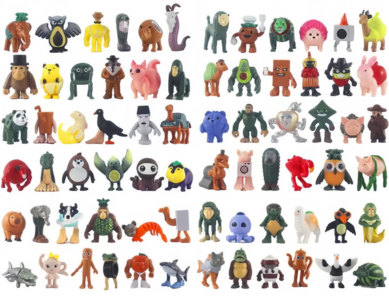 Amazon.co.jp: [72点入り]イタリアン ブレインロット フィギュア 高さ3